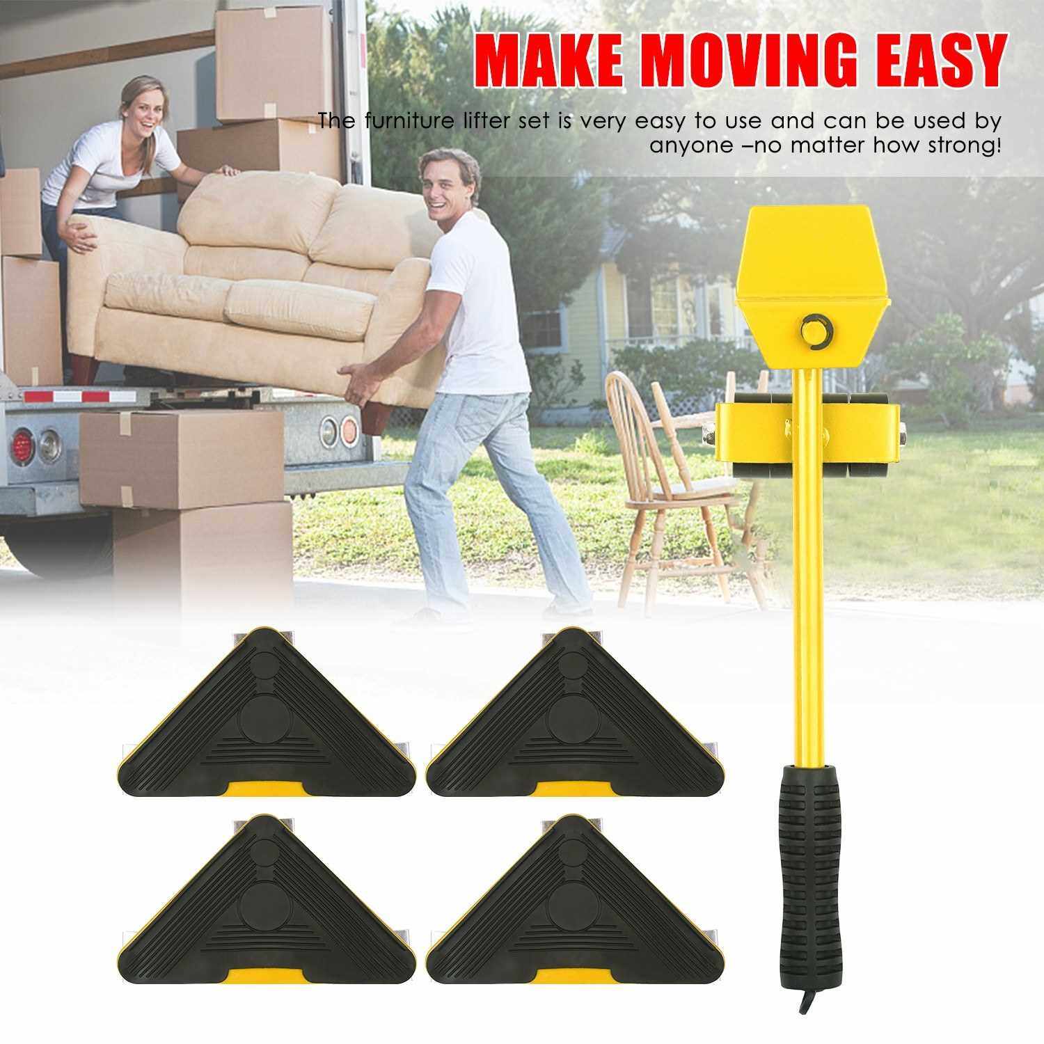 Heavy Duty Furniture Lifter with 4 Sliders for Easy and Safe Moving