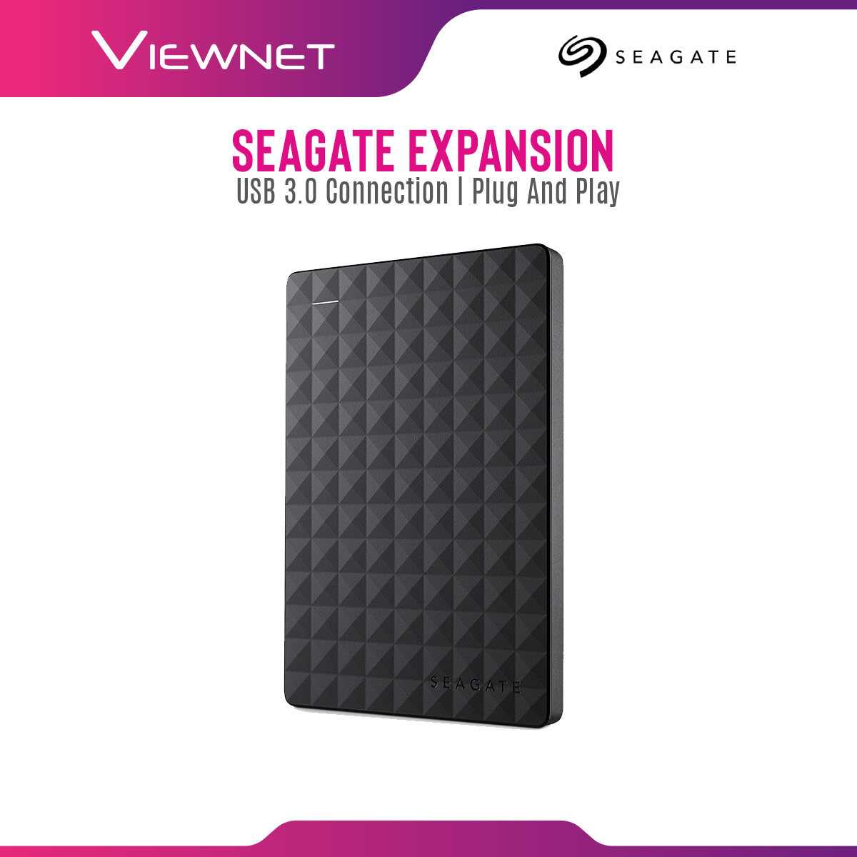 Seagate Expansion  4TB USB 3.0 Portable External Hard Drive with Drag-and-Drop File Saving Windows Compatibility External Hard Disk