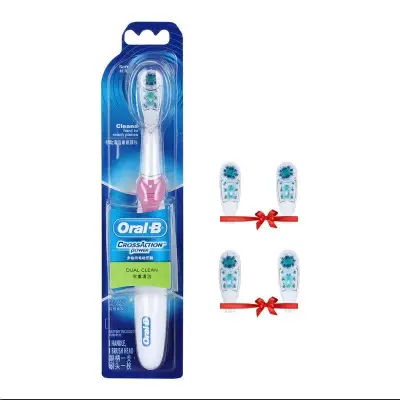 Oral B Cross Action Sonic Electric Toothbrush TeethTooth Brush Electric Brush Non-Rechargeable Battery Powered