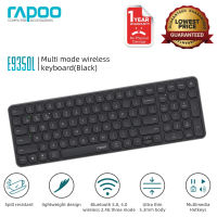 Rapoo E9350L Papan Kekunci Wayarles Boleh Dicas Semula Pelbagai Mod Bluetooth Berbilang Peranti Untuk Komputer riba Berkualiti Tinggi