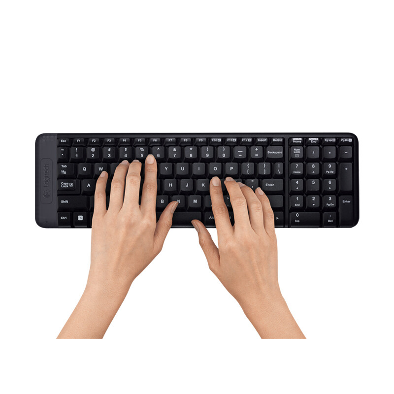Logitech MK220 Wireless Combo with 2.4GHz Wireless Connection, Minimalist Design, Up To 10M Range, Plug and Play