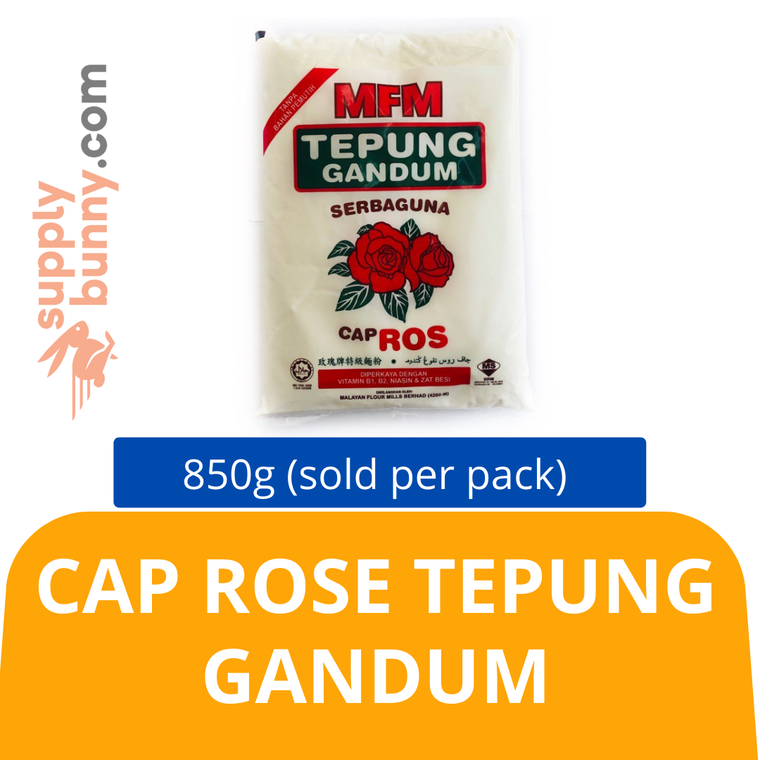Cap Rose Tepung Gandum 850g (sold per pack) 玫瑰牌特级面粉 PJ Grocer All-Purpose Flour