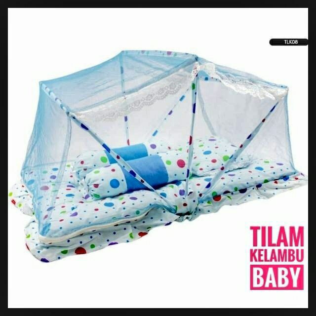 4in1 SET Tilam Kekabu Kelambu Berzip Mosquito Net BABY Mattress SET BEST FOR NEW BORN