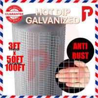 HOT DIP GALVANIZED WIRE MESH NETTING 🔥 Ready Stocks 🔥 DAWAI JARING ANTI KARAT (3FTx50FT/100FT)
