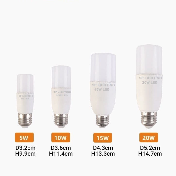 Ready Stock LED Stick Bulb Energy Saving LED Mentol Lampu Stik E27 LED Bulb Mentol ledbulb putih kuning Lampu E27 Mentol Lampu Hiasan