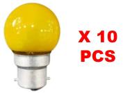 【10 PCS】BLUESKY II G40 COLOUR BULB 5W RED YELLOW GREEN BLUE COLOUR B22 PING PONG BULB DECOR BULB INCANDESCENT LAMP LIGHTING OUTDOOR LIGHT CHRISTMAS LIGHT FESTIVAL LAMPU RAYA