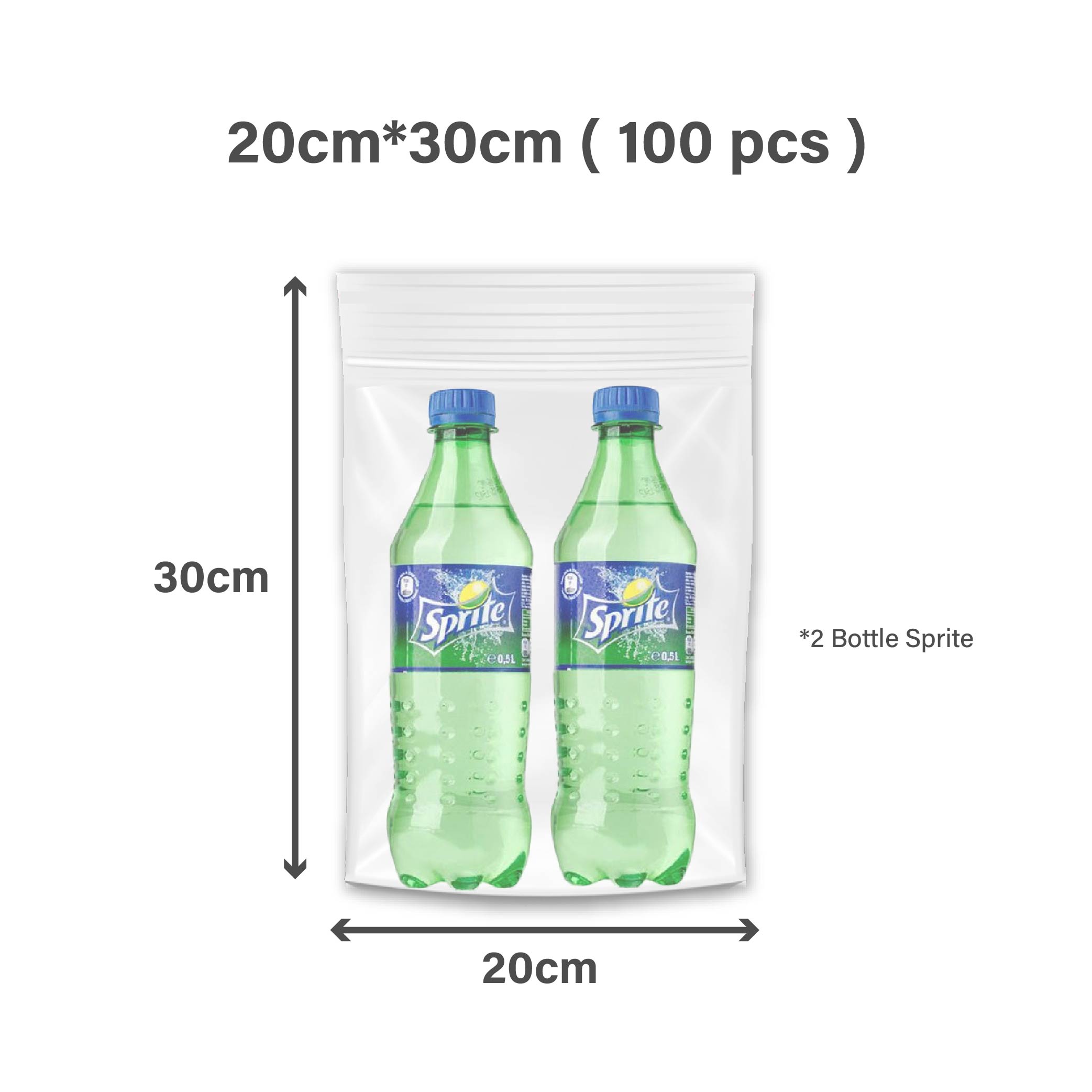 Wahaha Extra Thick (0.08mm / 0.12mm) 120 microns | 100PCS Large Size Transparent Zip Lock Bag Zip Bag Zipper Plastic Bag Ziplock Plastik Beg | Resealable Sealable Transparent Zip Lock Zipper Plastic Bag | Transparent Ziplock Bag Packaging Zip Beg 透明自封袋