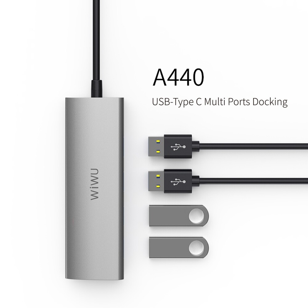 WIWU A440 USB C Hub 4 Ports type-c Adapter