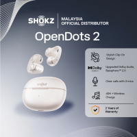Shokz OPENDOTS 2 Open-ear for situational awareness | Comfortable Secure Fit | Immersive Audio Experience | Up to 40H
