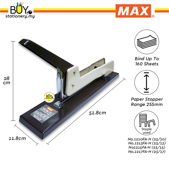 Max Heavy Duty Stapler HD12L/17 (PCS) New PGMall