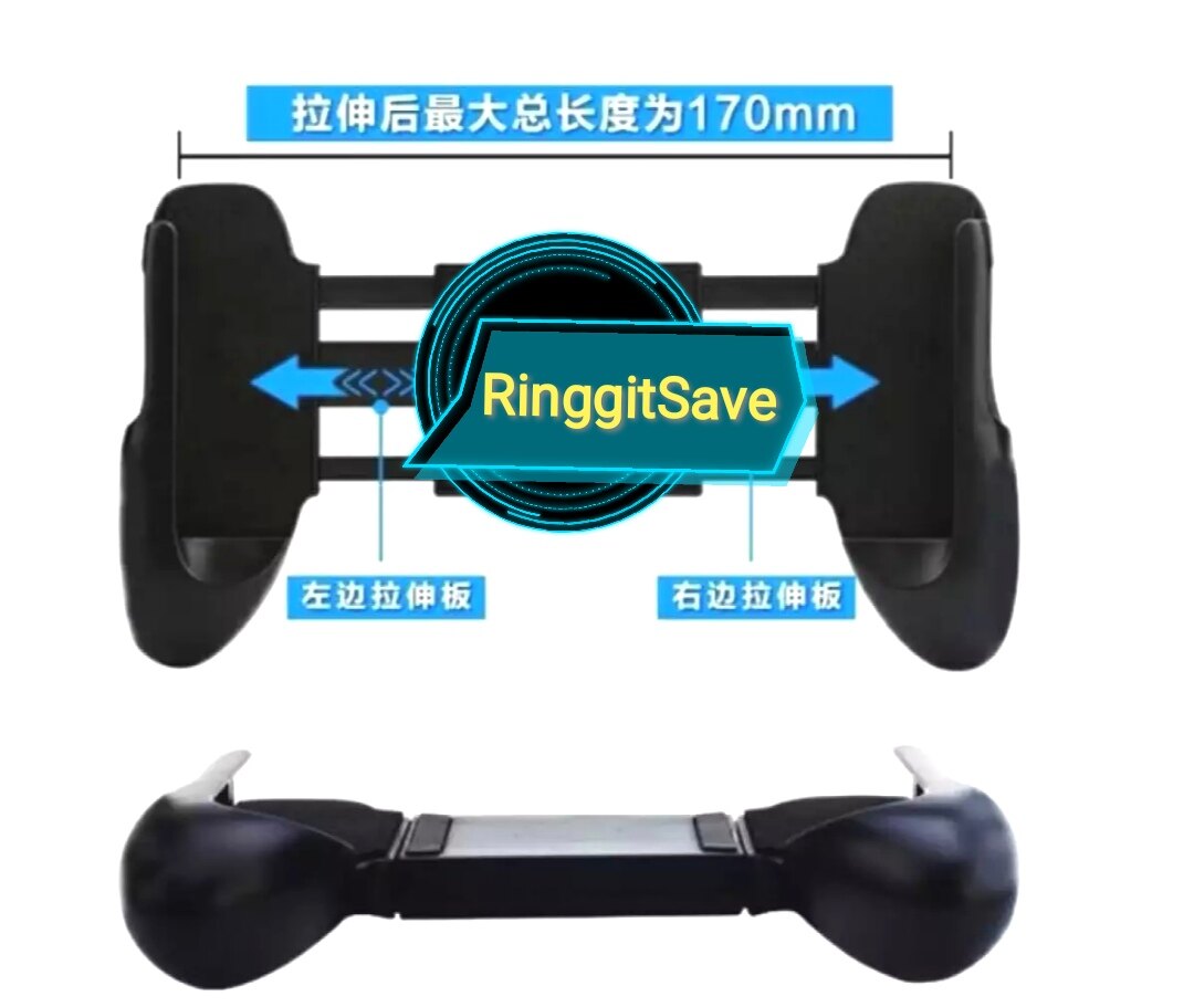 Universal Gamepad Mobile Handle Portable Bracket Grip Assist Tools Android IOS Stand Holder For PUBG/Mobile Legent/Rules of Survival (For 4.7-6.7 inch Phone)with free gift