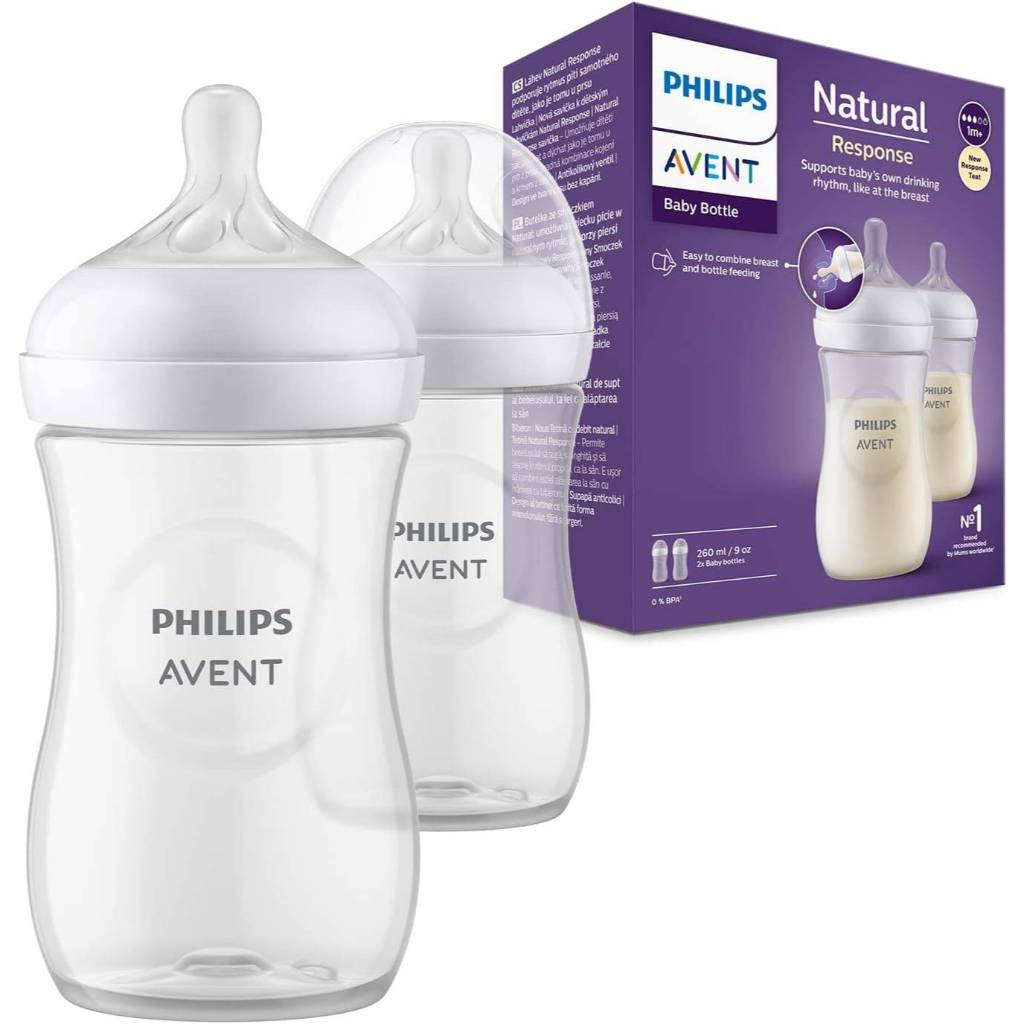 Philips Avent Natural Response Bottle 9oz/ 260ml - Single/ Twin Pack