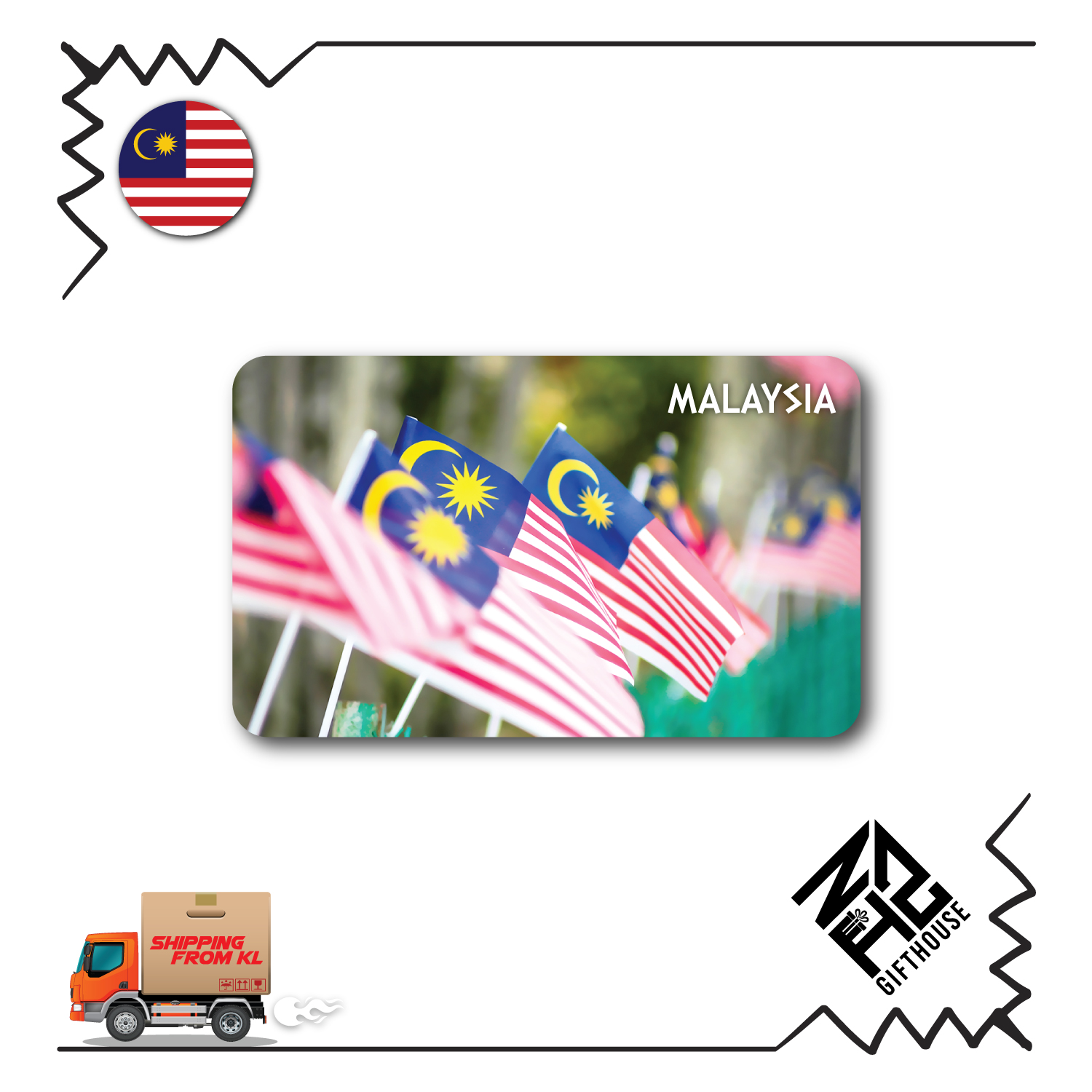 Malaysia Kuala Lumpur/KLCC/Dataran Merdeka Gift Souvenir Fridge Magnet 9cm x 5.5cm