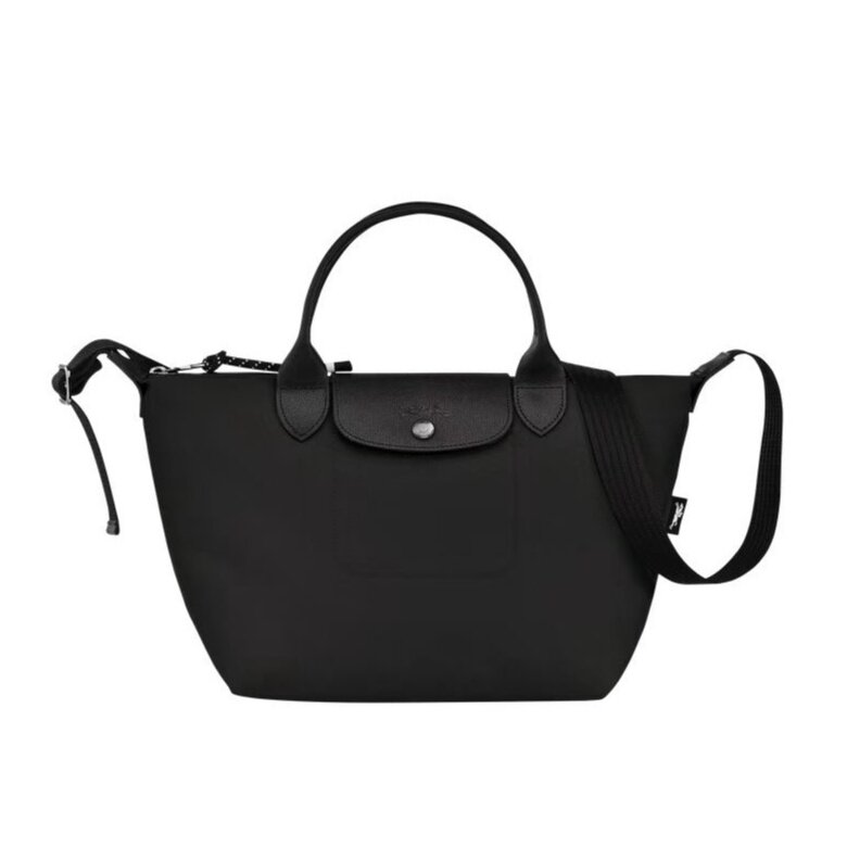 100% chính hãng mới Longchamp 1512 1500 Nylon vải da đeo vai cho nữ Túi xách đeo chéo nhỏ vừa nhỏ đeo chéo bánh bao Túi tote không thấm nước