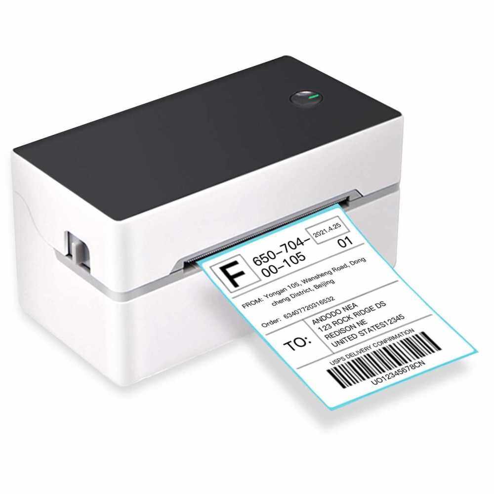 Desktop Shipping Label Printer High Speed USB + BT Direct Thermal Printer Label Maker Sticker 40-80mm Paper Width for Shipping Postage Barcodes Labels Printing Compatible with Amazon Ebay Shopify FedEx USPS Etsy (Uk2)