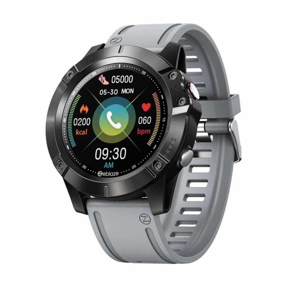 Zeblaze VIBE 6 Smart Watch with BT Call Sports Watch 1.3-Inch IPS Screen BT5.0 Independent Music Player Fitness Tracker IP67 Waterproof Sleep/Heart Rate/Blood Pressure Monitor Multiple Sports Mode Notification/Call/Sedentary Reminder Remote Camera Compat