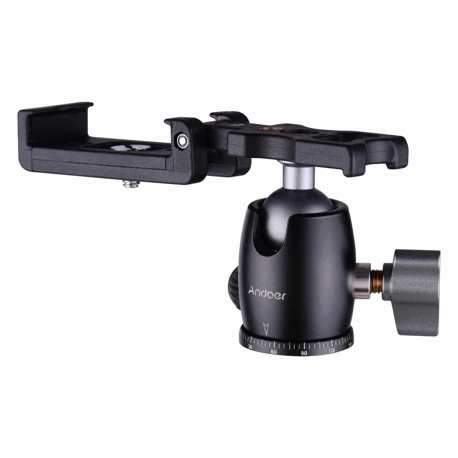 Andoer Tripod Camera Ball Head 360 Swivel Panorama Rotating with