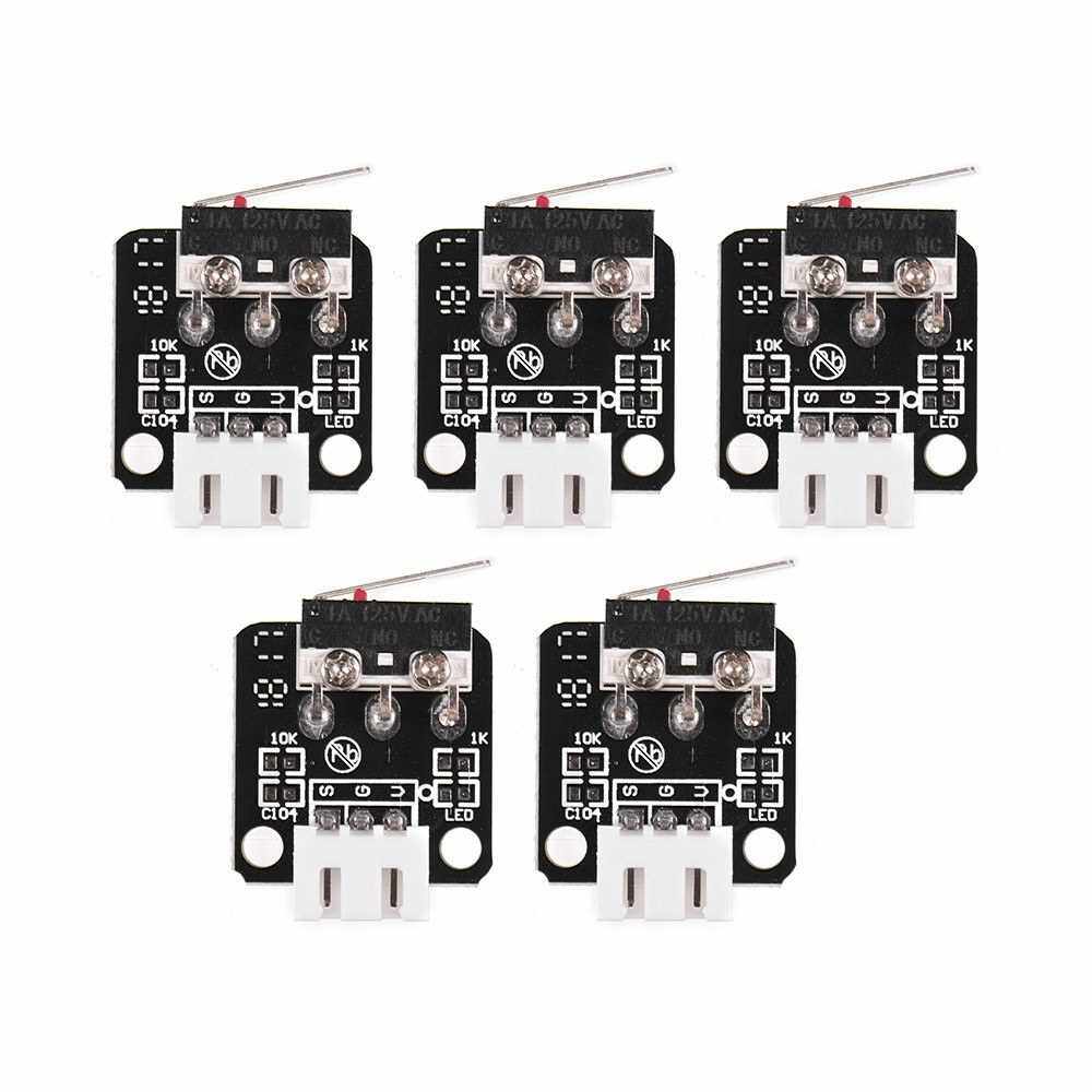 Creality 3D Printer Parts End Stop Limit Switch 3 Pin for 3D Printer CR-10 Series Ender-3, 5 Pieces (1)