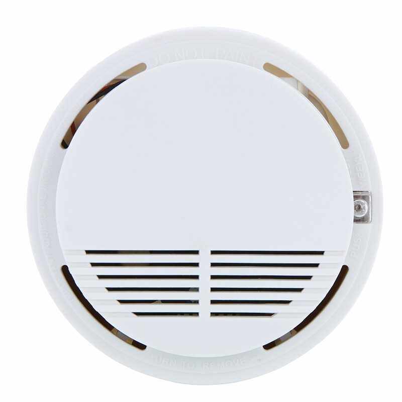 Best Selling Standalone Photoelectric Smoke Alarm Fire Smoke Detector Sensor Home Security System for Home Kitchen 9V (Black Red)