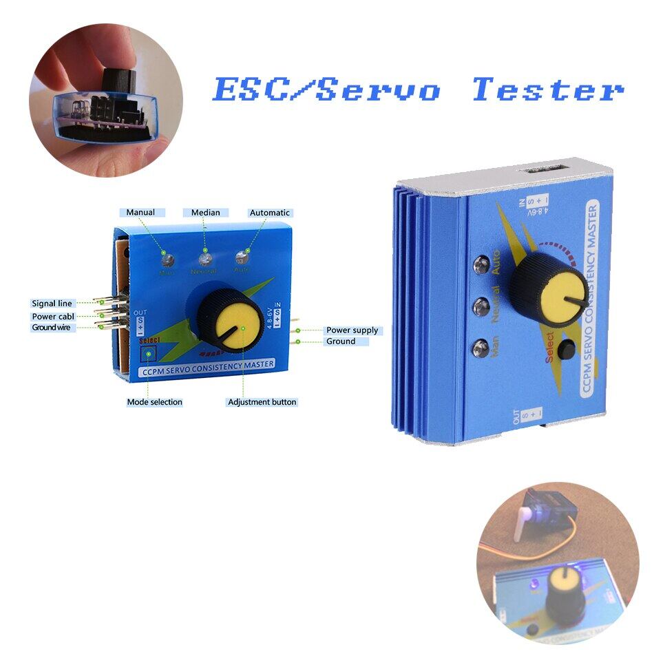 Servo ESC Tester 3CH Electronic Speed Controller CCPM Meter Checker Master
