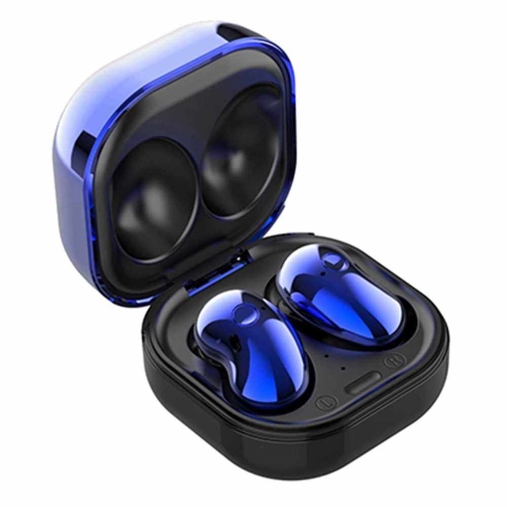 S6 PLUS BT5.1 Wireless Earphones Auto Pairing Noise Reduction Clock Power Digital Display (Blue)