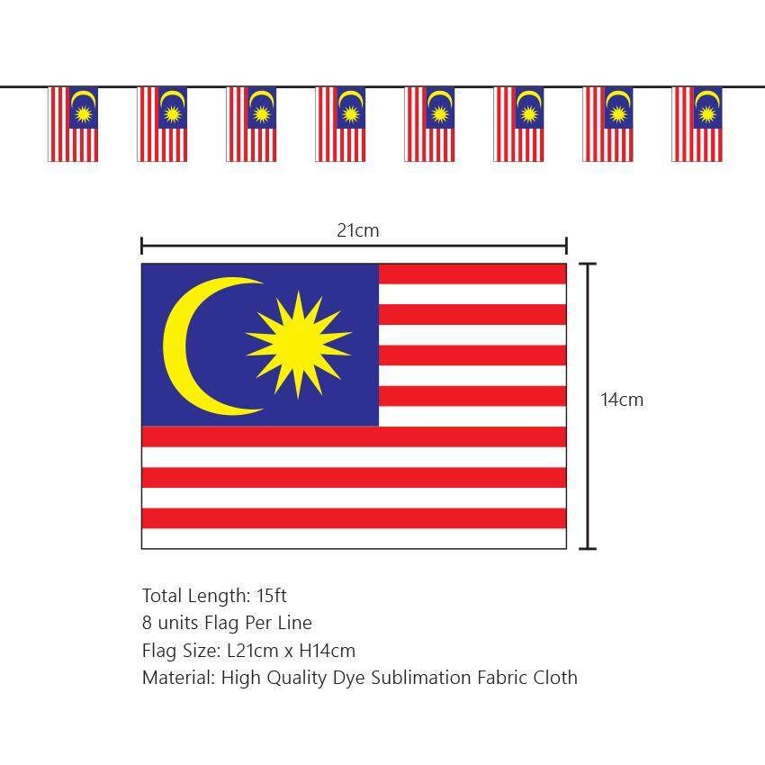 Bendera Malaysia, Malaysia Flag Line, Jalur Gemilang, Hari Kebangsaan