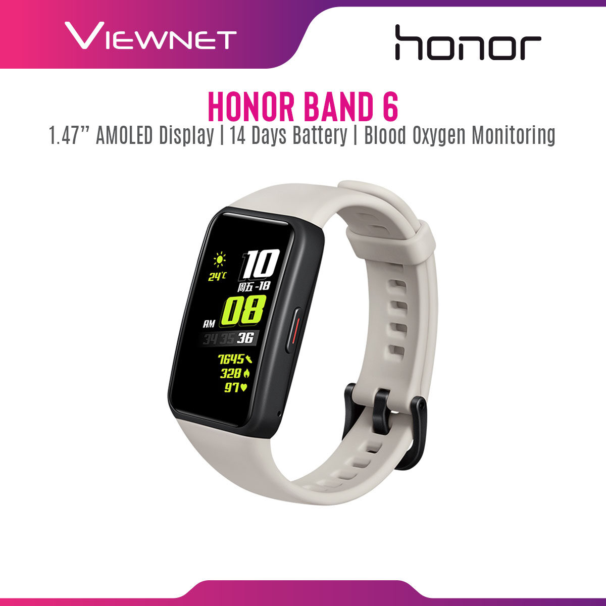 Honor Band 6 Smart Wristband with 1.47