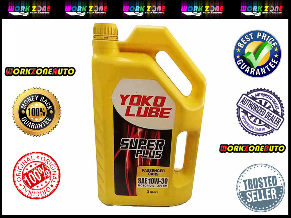 (Old Stock Clearance)  Yoko Lube Super Plus 10W-30 10W30 Engine Oil 3 Litres (Old Stock Clearance)