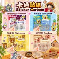 Cartoon Sticker 卡通盒装贴纸 Pelekat Kartun Comel Kalis Air Hadiah Pelajar Cute Kuromi Cinnamoroll Pikachu Shinchan Waterproof Sticker