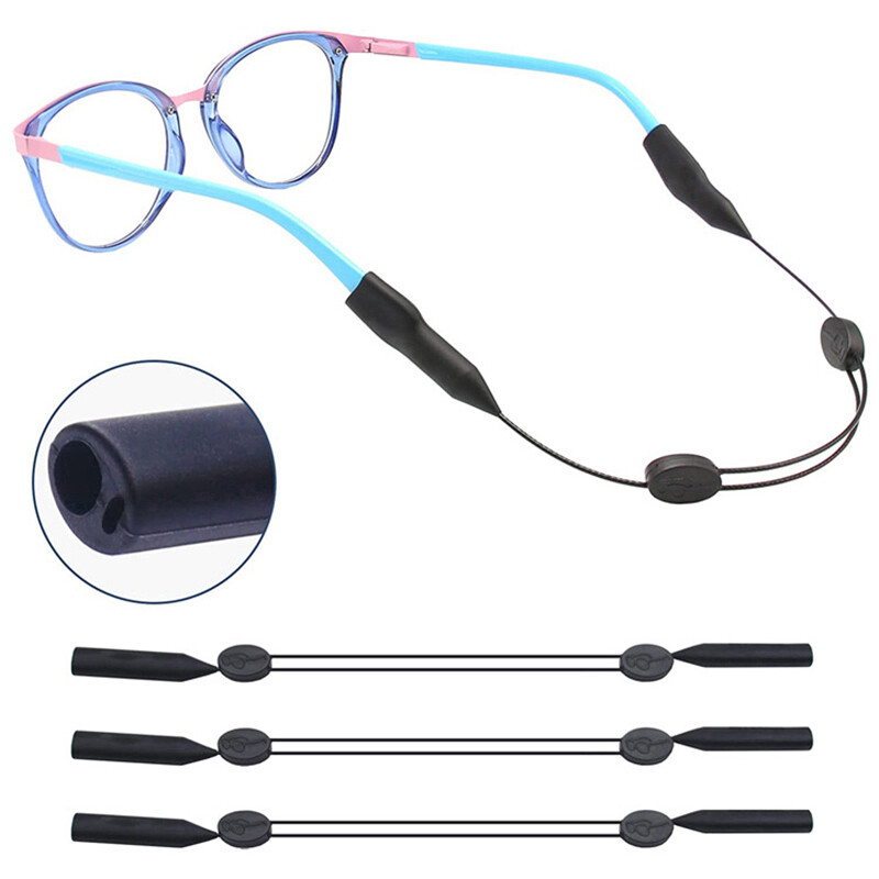 Kính Silicon Dây đeo chống trượt Kính râm thể thao dây dây đeo kính