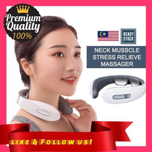 People\'s Choice [ LOCAL READY STOCK ] T500 Double Sensor Stiff Neck Pain Relief Relax Massager Mesin Urut Leher Otot TENS Electric Stress Relieve Student Office Tired Cervical Neck Massage Machine Low Frequency Massager