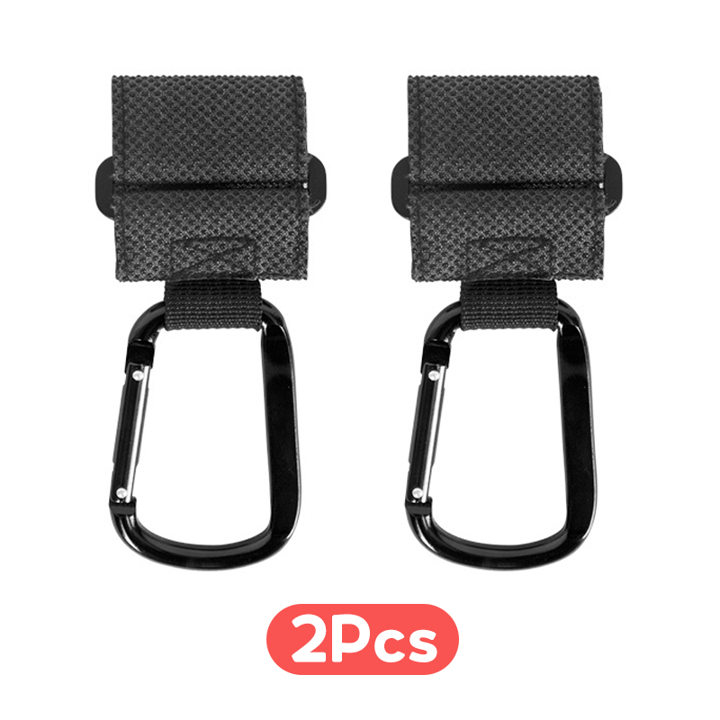 Hamshmoc 2 Pieces Universal Baby Stroller Hook Strong Toddler Hanging Bag Hooks For Trolley Baby Pushchair Pram Hook Stroller Accessories Convenient Shopping