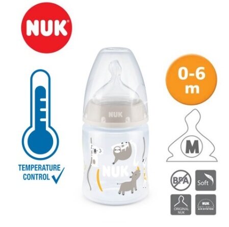 NUK 150ml PCH PP Bottle with Temperature Control (Silicone Teat Size 1 M)