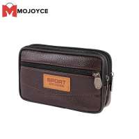 MOJOYCE Casual PU Leather Waist Bag Outdoor Sports Men Phone Purse Belt Bum Pouch
