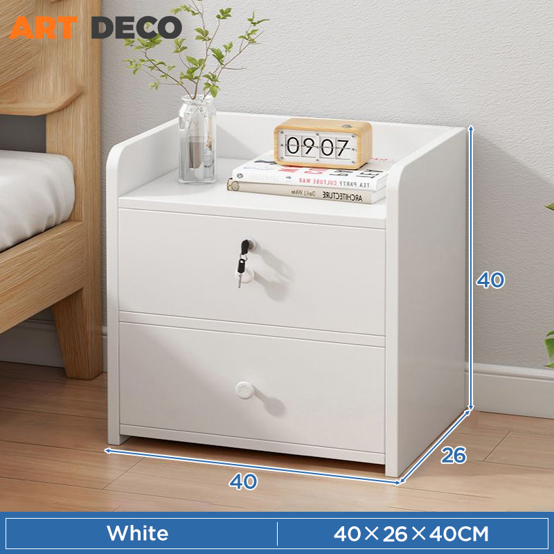 Bedside Table Side Table With Drawer Locker Meja Kecil Storage Cabinet Side Table Bedroom Nightstand Rack Kecil Tepi Katil Almari Sisi Katil