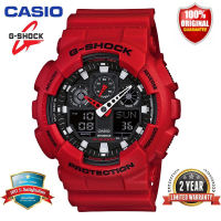 (Ready Stock Free Shipping) jam tangan lelaki G Shock Watch Men Sport Watch Dual Time Display jam tangan lelaki waterproof original World Time LED Auto Light Men Formal Casual Watches GA-100B-4A