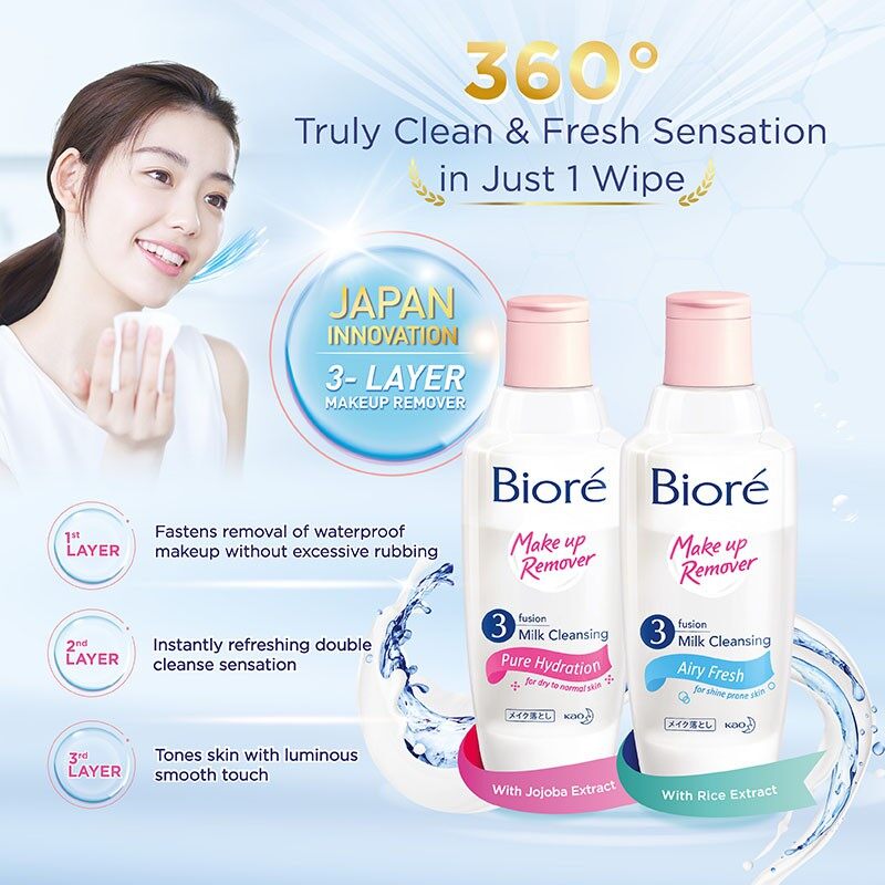 BIORE 3 Fusion Milk Cleansing - Pure Hydration (300ml)