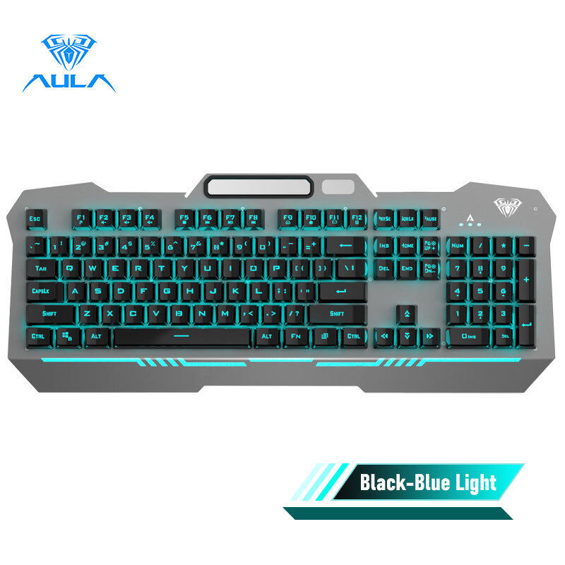 AULA F3010 Gaming Wired Keyboard Mobile Phone Placement and 26-key Anti-ghosting 3 Free Adjustment Modes for Desktop and Laptop Singapore