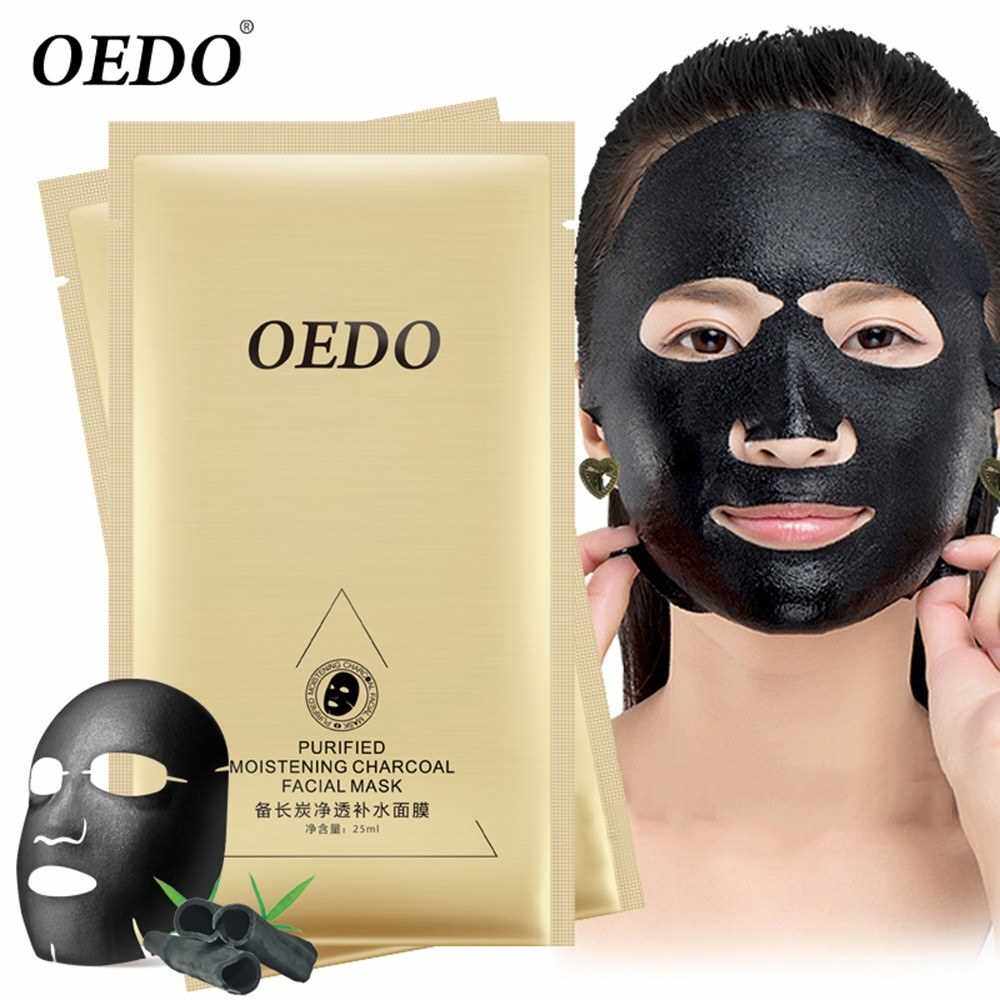 OEDO 25ml Carbon Permeable Moisturizing Breathable Facial Black Mask Face Skin Nutrition (Standard)