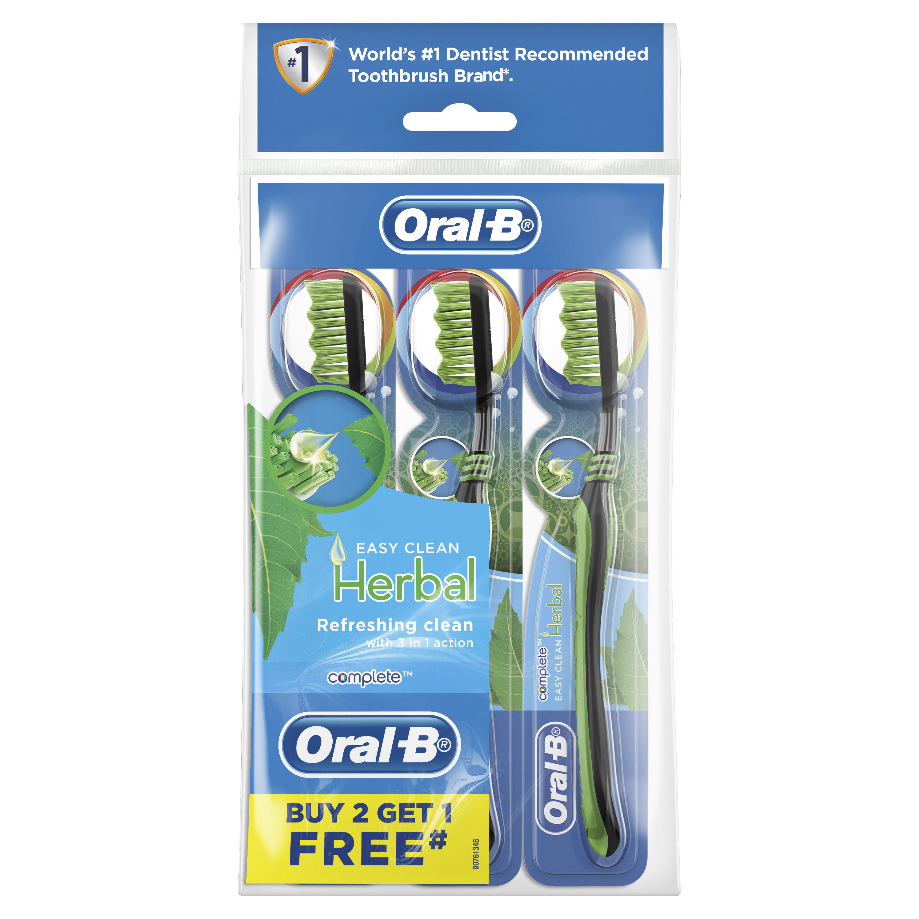ORAL-B COMPLETE EASY CLEAN HERBAL 3S POLYBAG