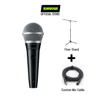 Shure PGA48 Cardioid Dynamic Vocal Microphone XLR Mic Cable PGA48LC