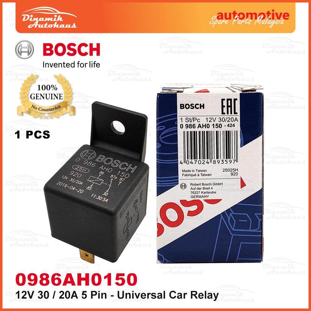 Universal Automotive Car Relay 12V 30A / 20A 5 Pin Bosch Relay 0986AH0150 New PGMall