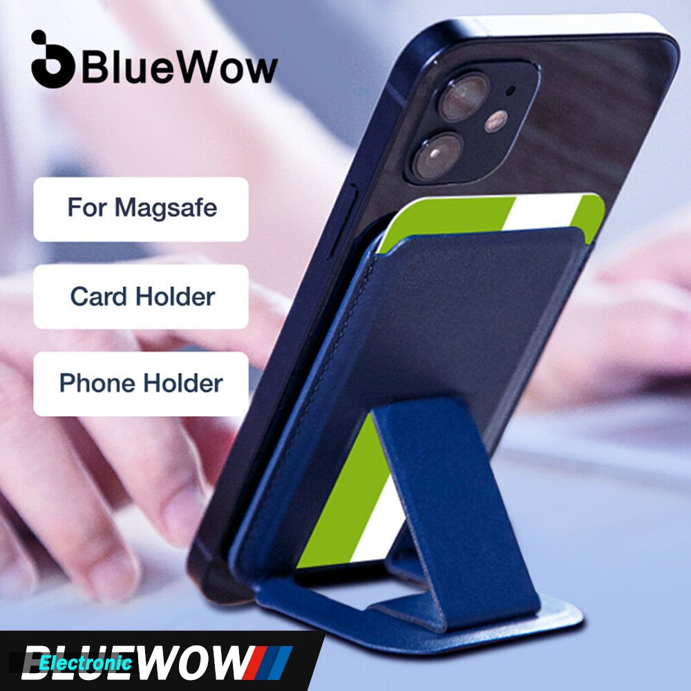 BlueWow Ví Đựng Thẻ Điện Thoại Magsafe Bằng Da Cao Cấp Ví Nam Châm Cho