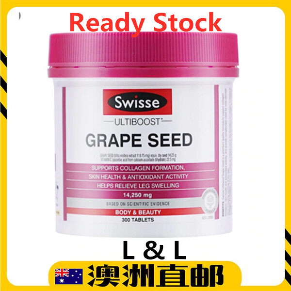 [Ready Stock EXP: 09/2021yr] Swisse Ultiboost Grape Seed ( 300 Tablets ) (Made In Australia)