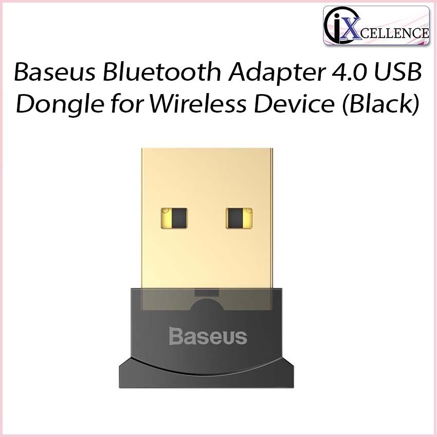 [IX] Baseus Bluetooth Adapter 4.0 USB Dongle for Wireless Device (Black)