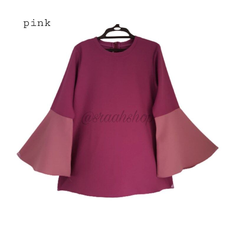 BLOUSE MUSLIMAH PLAIN TANGAN KEMBANG (AQEELA MUSLIMAH WEAR)