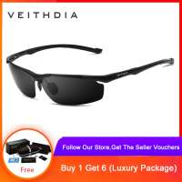 COD+Free Shipping VEITHDIA Mens Aluminum Magnesium SunGlasses HD Polarized Glasses Male Eyewear Sunglasses For Men 6592