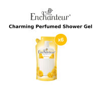 ENCHANTEUR Charming Perfumed Shower Gel Refill Pouch (550g x 3) | Gel-based | Ylang Ylang & Rose Scent