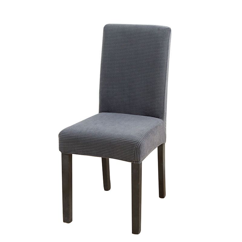 Chair Cover for Elastic Thickened Family Restaurant Antifouling Knitted Solid Color Chair Seat Cover Sarung Kerusi Murah