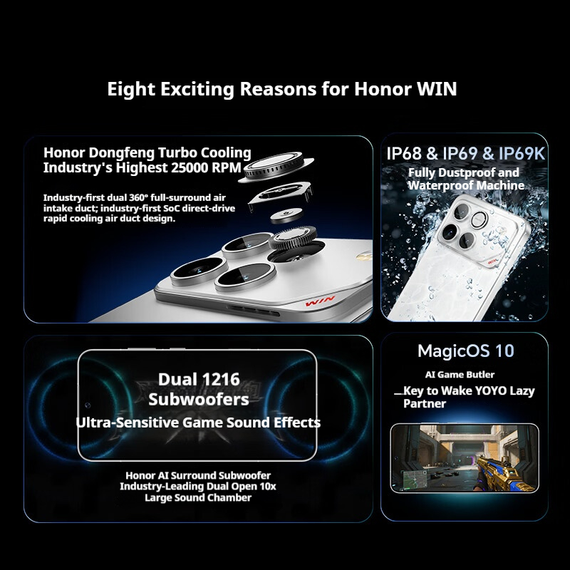 2026 New HONOR WIN Series 5G Smartphone | HONOR WIN RT